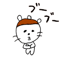 Relaxing life in winter. sticker #14183877