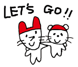 Relaxing life in winter. sticker #14183878