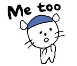 Relaxing life in winter. sticker #14183879