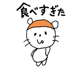 Relaxing life in winter. sticker #14183891