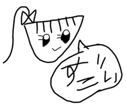 Kawaii sisters sticker #14184116