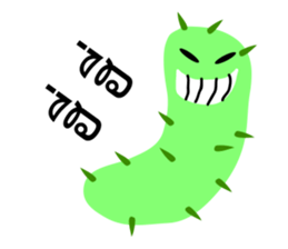 Green Worm Day sticker #14184645
