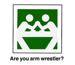 Arm wrestling sticker sticker #14184778