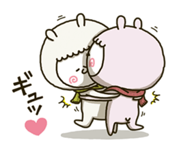 fool couple alpaca 4 sticker #14185478