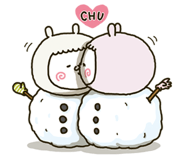 fool couple alpaca 4 sticker #14185480