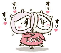 fool couple alpaca 4 sticker #14185491