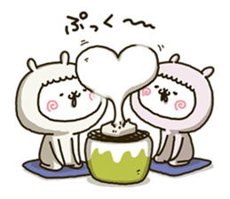 fool couple alpaca 4 sticker #14185492