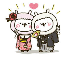 fool couple alpaca 4 sticker #14185501