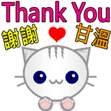 Emoji Tabby Cat sticker #14185747