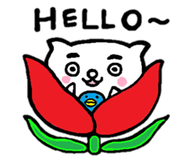 Cat of eyebrows No.2 sticker #14185929