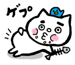 Cat of eyebrows No.2 sticker #14185936
