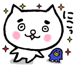 Cat of eyebrows No.2 sticker #14185958