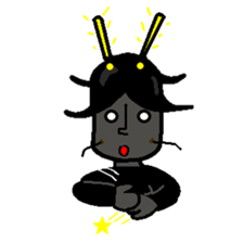 Anthropomorphized cockroach sticker #14186109