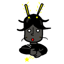 Anthropomorphized cockroach sticker #14186109