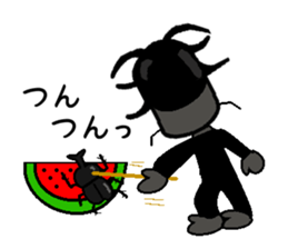 Anthropomorphized cockroach sticker #14186121