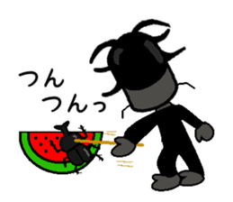 Anthropomorphized cockroach sticker #14186121
