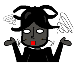 Anthropomorphized cockroach sticker #14186125