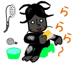 Anthropomorphized cockroach sticker #14186131