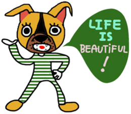 Moo, life is easy sticker #14187954