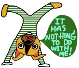 Moo, life is easy sticker #14187967