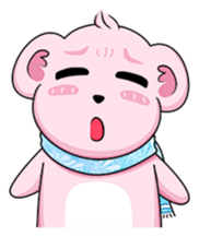 smiley pinky bear sticker #14188407