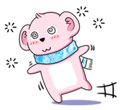 smiley pinky bear sticker #14188413