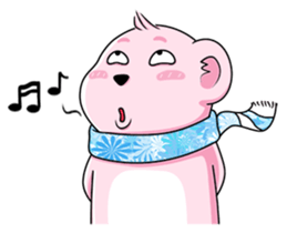 smiley pinky bear sticker #14188420
