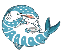 spot whale shark sticker #14188736