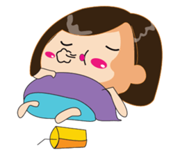 One of us: Cute Green Dress sticker #14189542