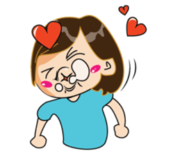 One of us: Cute Green Dress sticker #14189548