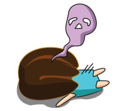 One of us: Cute Green Dress sticker #14189556