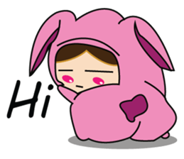 One of us: Cute Green Dress sticker #14189560