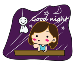 One of us: Cute Green Dress sticker #14189561