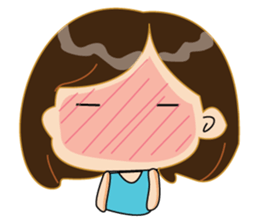 One of us: Cute Green Dress sticker #14189562