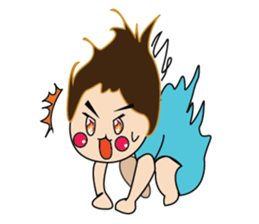 One of us: Cute Green Dress sticker #14189575