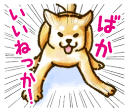 Niigata dialect speaking shibainu sticker #14189751
