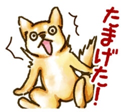 Niigata dialect speaking shibainu sticker #14189756