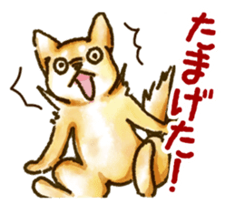Niigata dialect speaking shibainu sticker #14189756