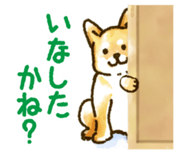 Niigata dialect speaking shibainu sticker #14189759
