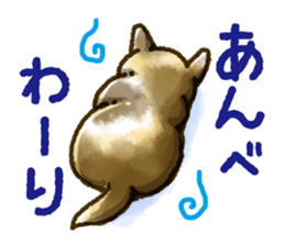Niigata dialect speaking shibainu sticker #14189771