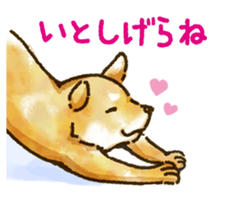 Niigata dialect speaking shibainu sticker #14189785