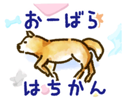 Niigata dialect speaking shibainu sticker #14189788