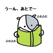 cow and bird sticker #14190618