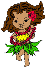 Hula Friends Leinani sticker #14191071