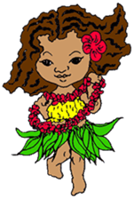 Hula Friends Leinani sticker #14191071