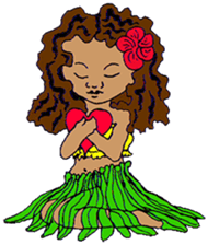 Hula Friends Leinani sticker #14191072