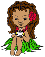 Hula Friends Leinani sticker #14191077