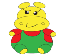 Angry Hippo sticker #14191727
