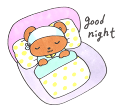 Mr. bear of a towel sticker #14193256