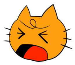 Cat & frog 14 sticker #14193327